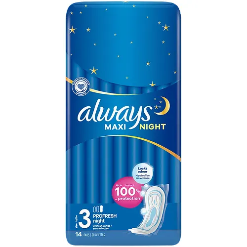 Always Maxi Night Profresh Serviettes 14ct
