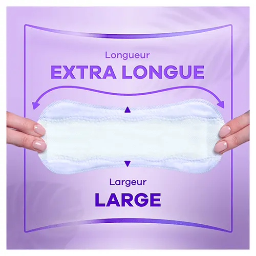 Longueur longue et largeur large du protège-slip ALWAYS Daily Protect