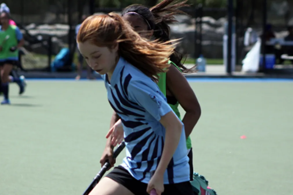 girl playing sports