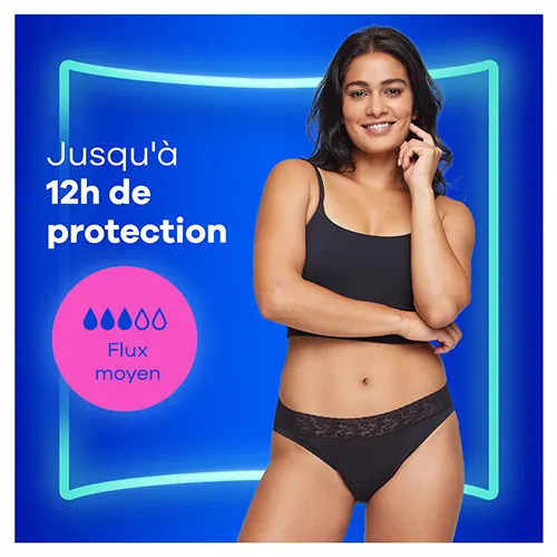 Always culottes menstruelles lavables Bikini offrent jusqu'à 12 heures de protection pour les jours de flux moyen