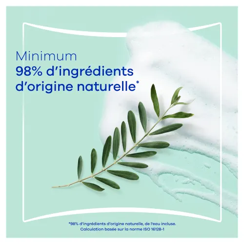 Minimum 98 % d’ingrédients d’origine naturelle en mousse intime Always