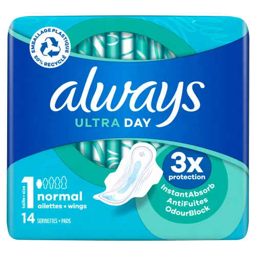 ALWAYS-Ultra-Normal-Taille-1-Serviettes-hygieniques-avec-ailettes-ct14