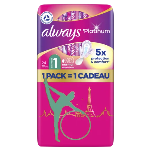 ALWAYS Platinum Normal Taille 1 24 count 1200x1200