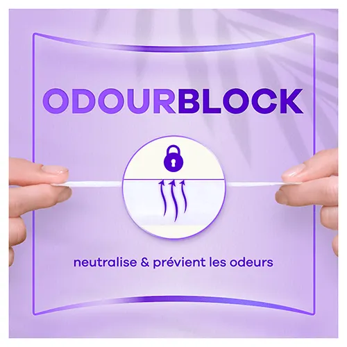 Les protège-slips ALWAYS Daily Extra Protect avec technologie Odour Block de neutralisation des odeurs