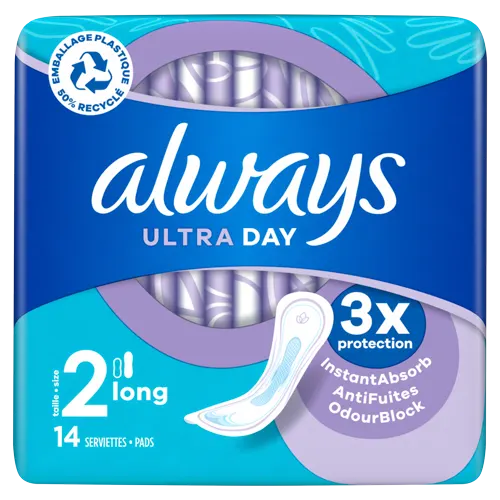 ALWAYS-Ultra-Long-Taille-2-Serviettes-hygieniques-avec-ailettes