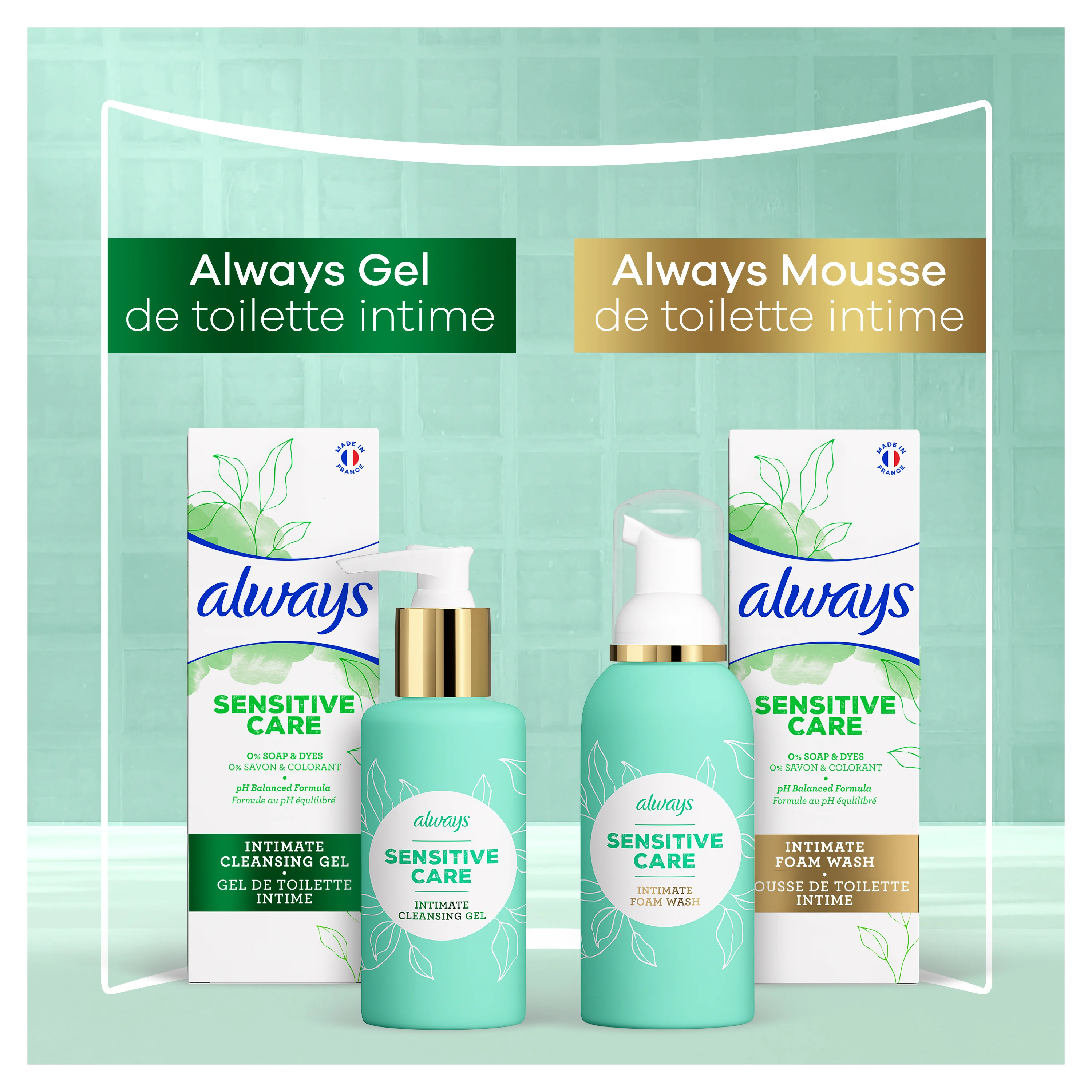 Produits de toilette intime Always