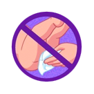 Sello no utilizar en zona íntima