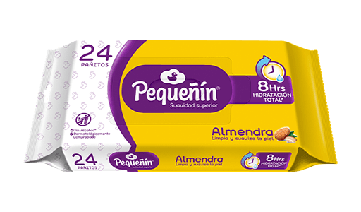 Totallitas humedas pequeñin almendra 24 unidades