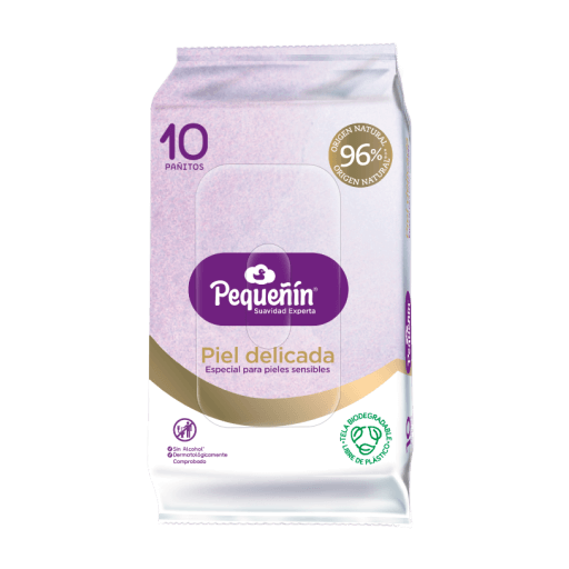 Toallitas humedas pequeñin piel delicada 10 unidades