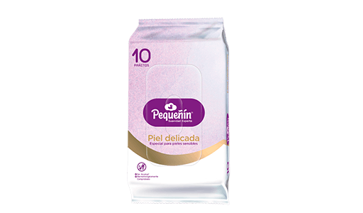 Toallitas humedas pequeñin piel delicada 10 unidades