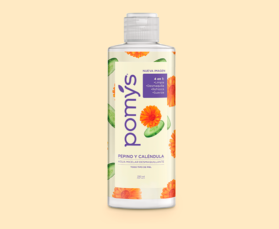 Agua Micelar desmaquillante Pepino y Caléndula Pomys
