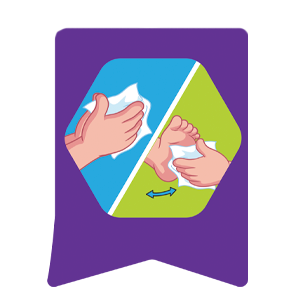 Sello usos manos y pies