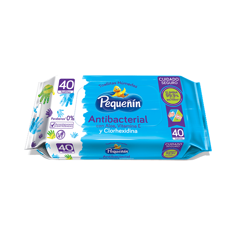 Toallitas Húmedas Pequeñín Antibacterial Interna
