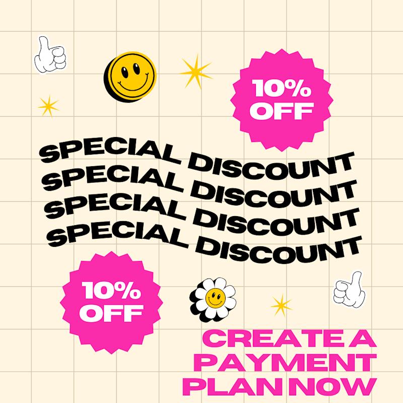 10% Discount Payment Plan