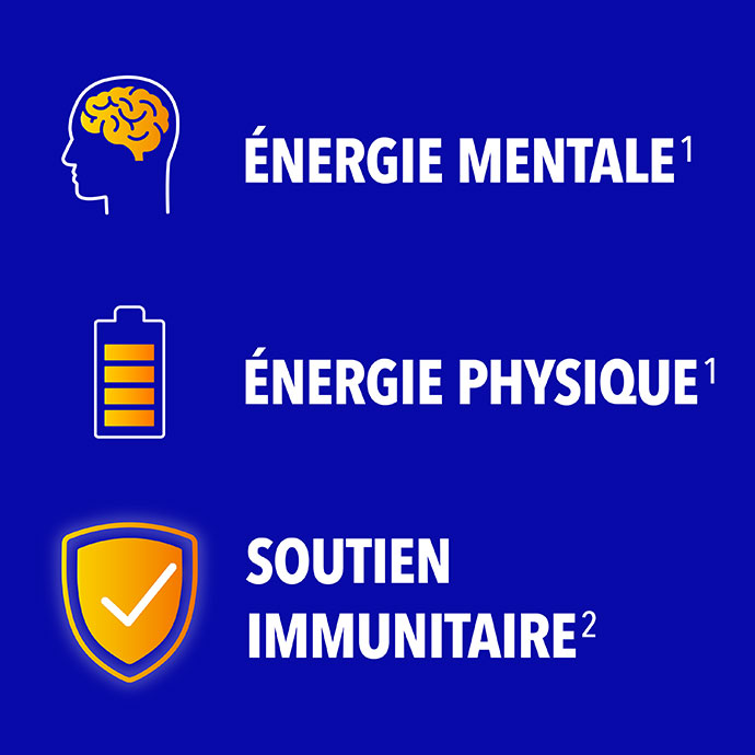 Énergie mentale, énergie physique, soutien immunitaire