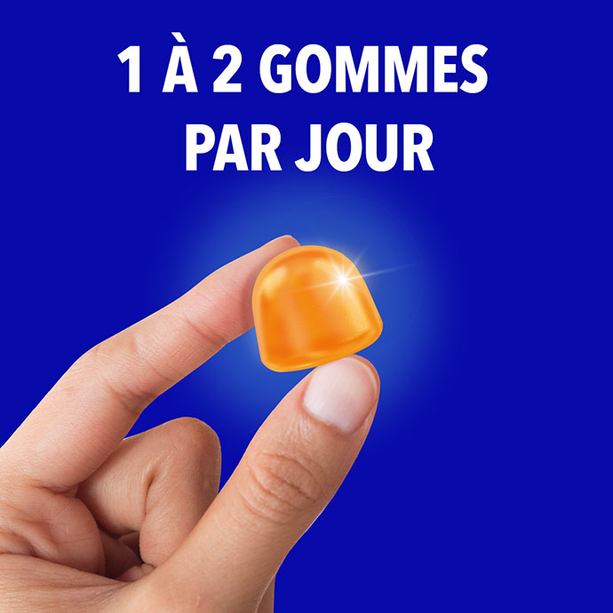 1 a 2 gommes par jour