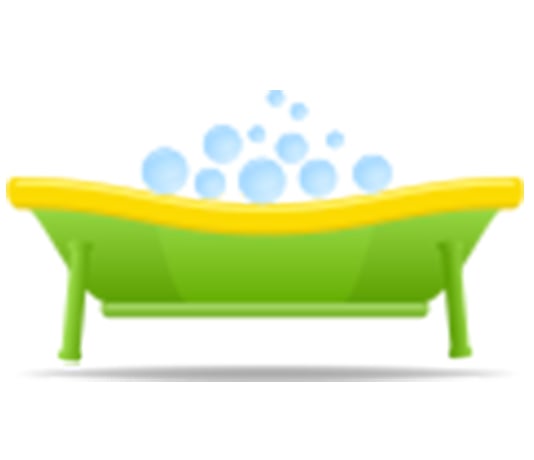 Baby bath icon