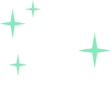 egy tiszta fog körülötte csillagokkal ikon