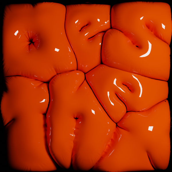 aesthte inflated in Blender