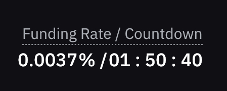 The Funding Rate as seen on Bybit