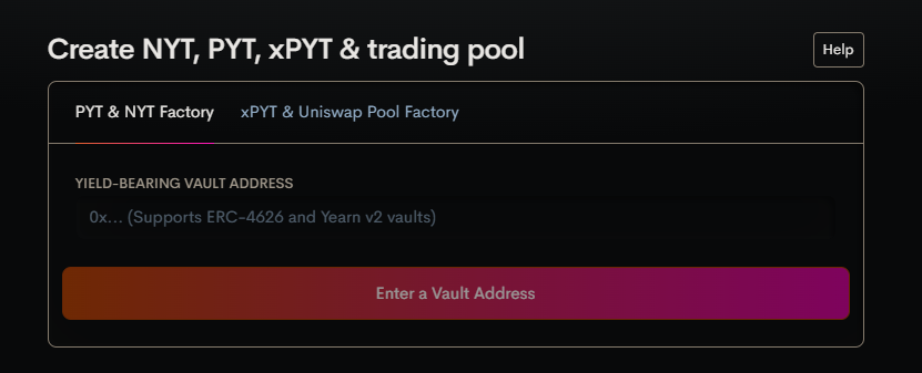 Creating a New Trading Pool