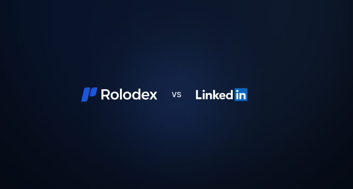 How is Rolodex different from LinkedIn?