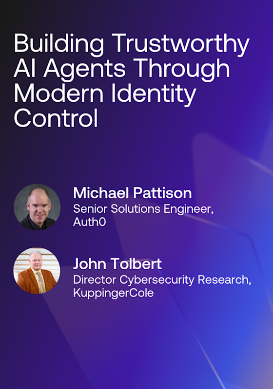 Building Trustworthy AI Agents Through Modern Identity Control