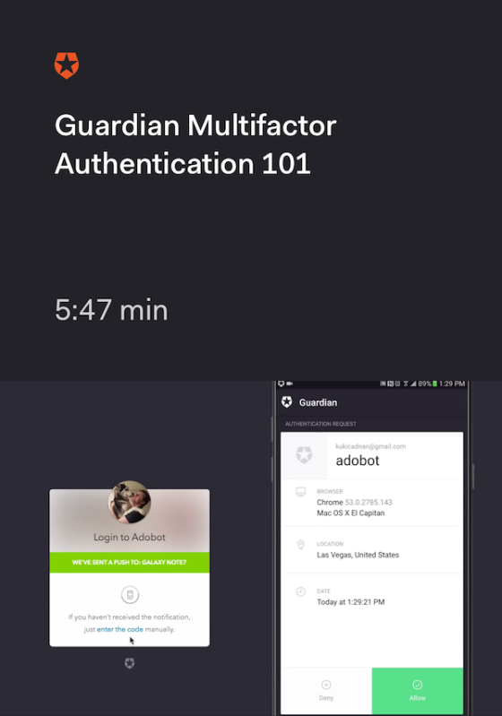 Guardian Multifactor Authentication 101