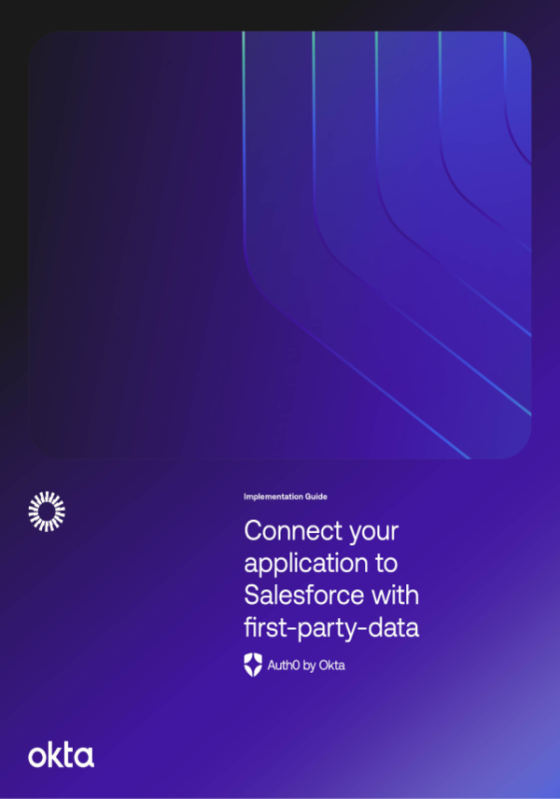 Connect your application to Salesforce with first-party data