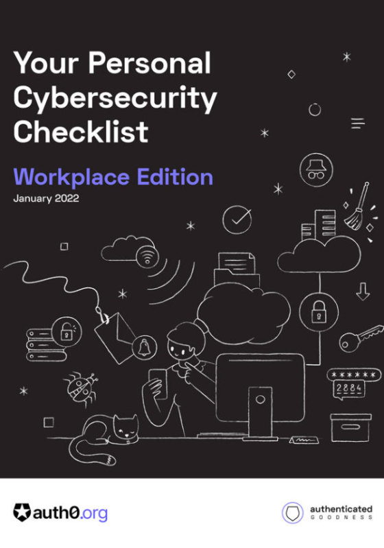 Your Personal Cybersecurity Checklist - Workplace Edition by Auth0.org