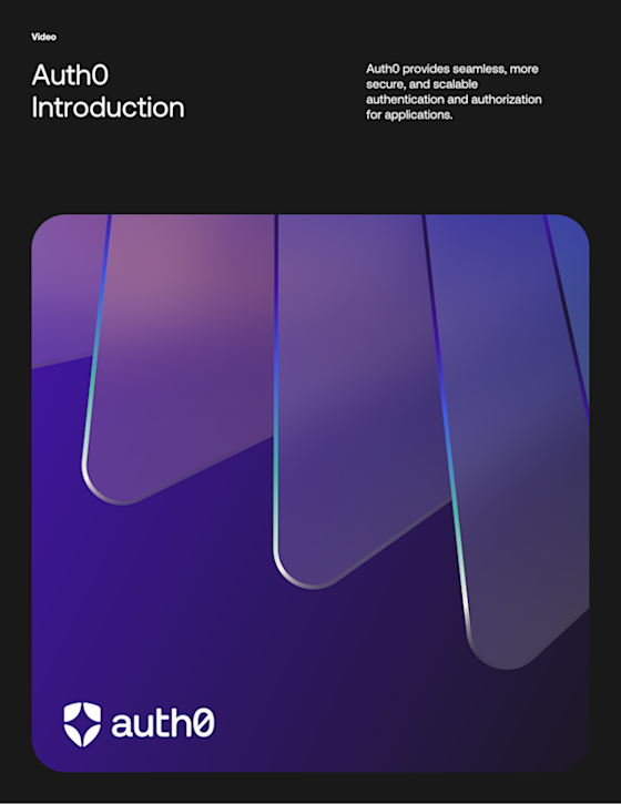 Auth0 Introduction