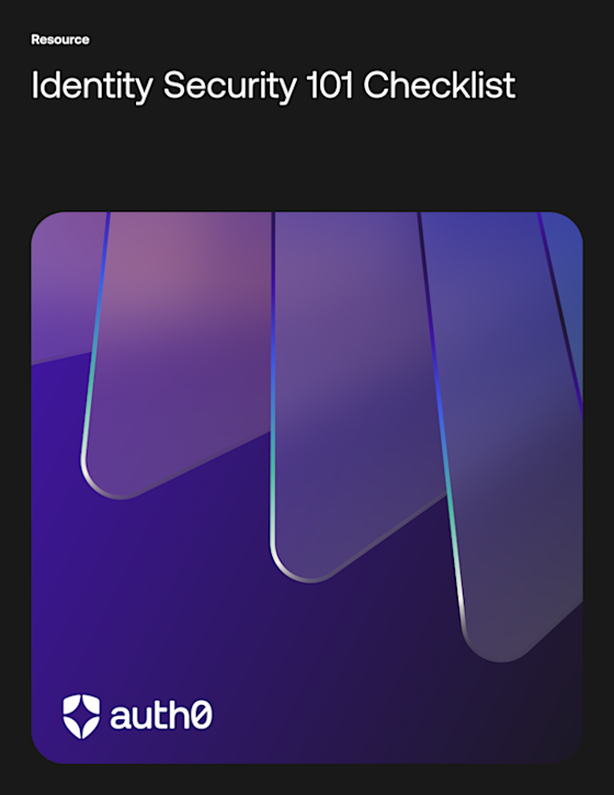 Identity Security 101 Checklist