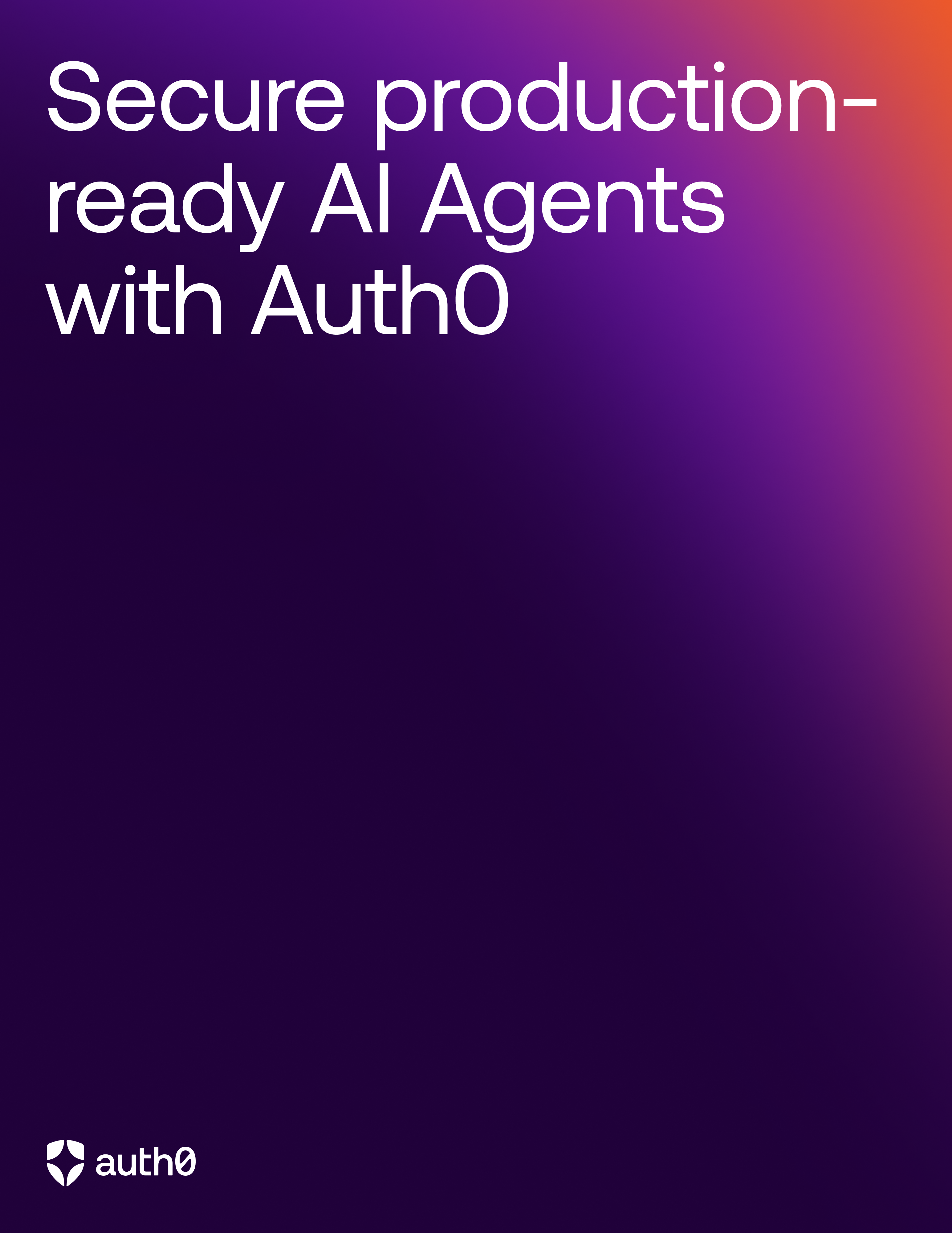 Secure production-ready AI Agents with Auth0