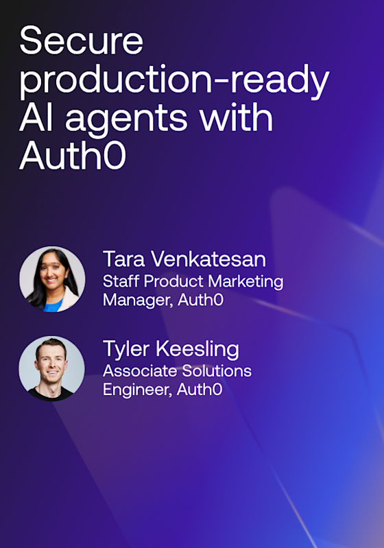Secure production-ready AI agents with Auth0