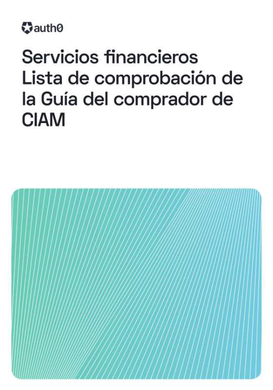 Checklist para servicios financieros de la Guía del comprador CIAM