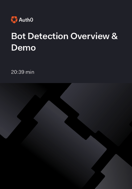 Bot Detection Overview and Video