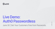 Auth0 Live Demo Auth0 Passwordless Session 2