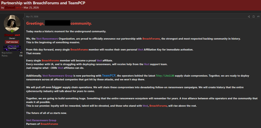 Figure 5: Announcement of the partnership