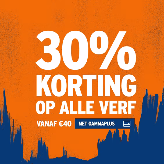 30% korting op alle verf