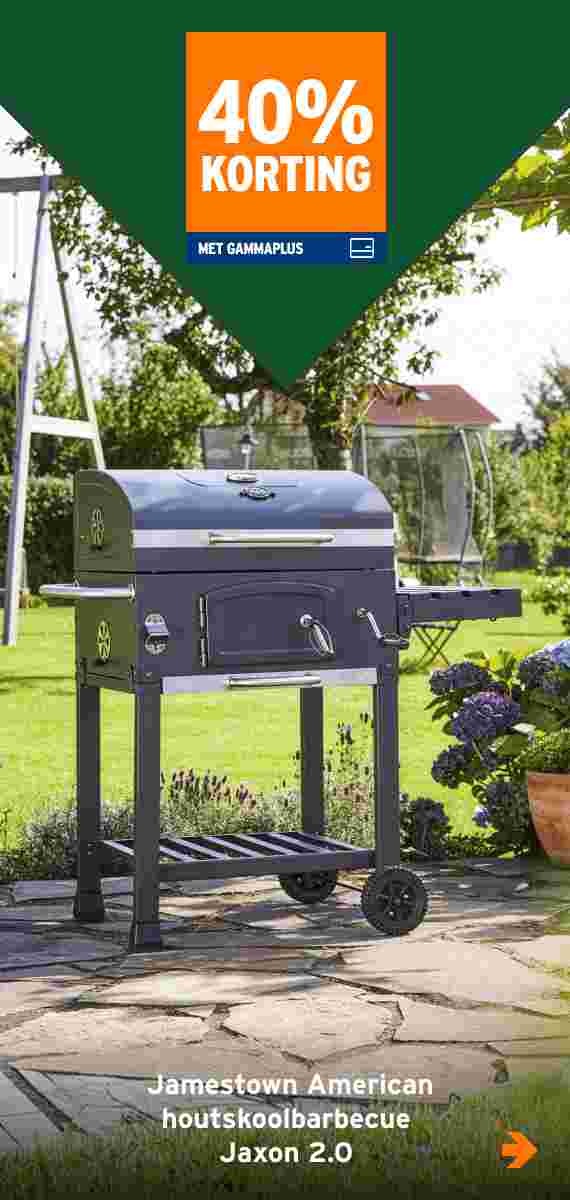 40% korting Jamestown American houtskoolbarbecue Jaxon 2.0