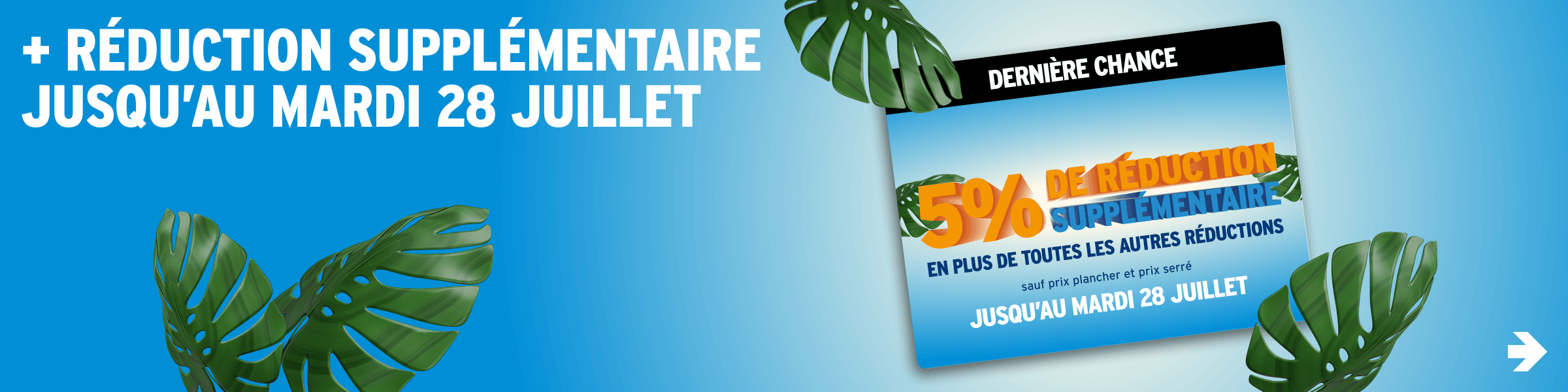 5% de réduction supplémentaire