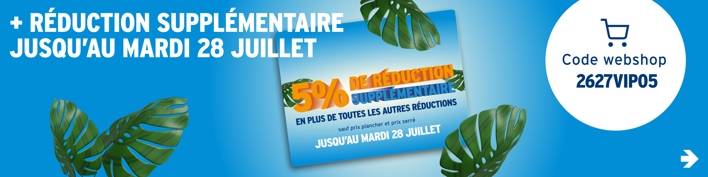 5% de réduction supplémentaire