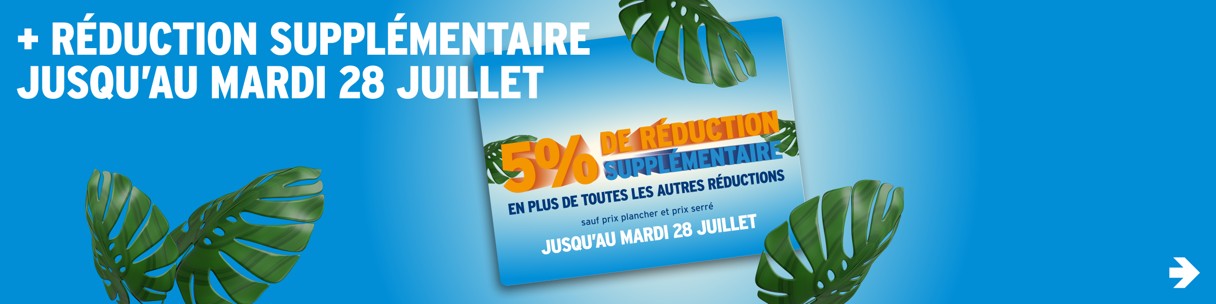 5% de réduction supplémentaire