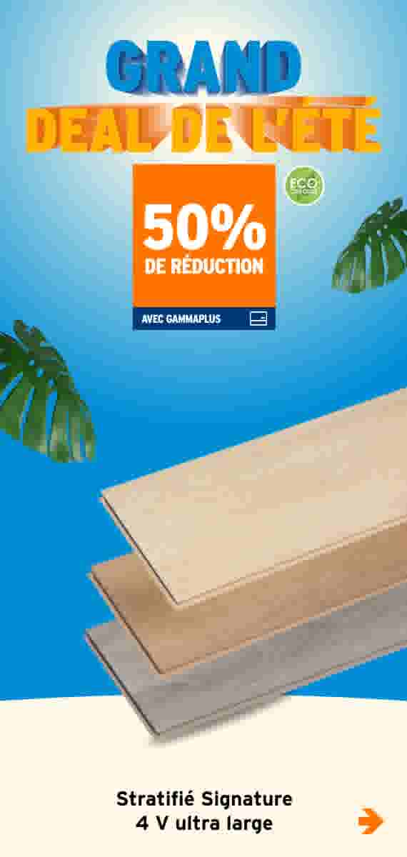50% de réduction Stratifié Signature 4 V ultra large