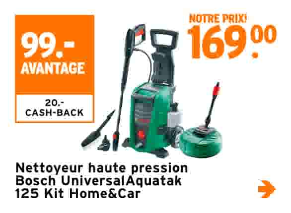 Nettoyeur haute pression Bosch UniversalAquatak 125 Kit Home&Car