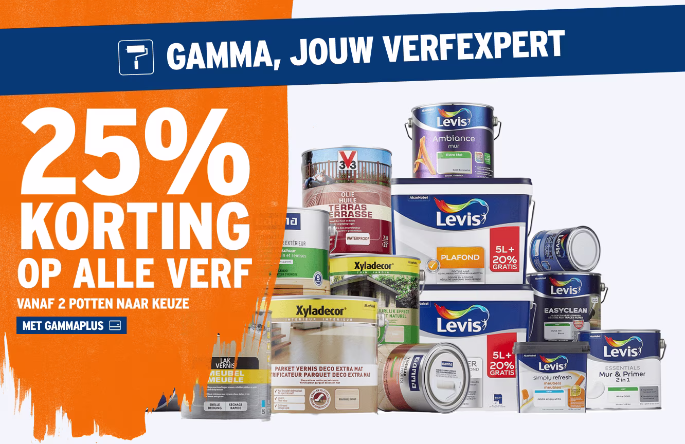 Verf Actiedagen - 25% korting op alle verf