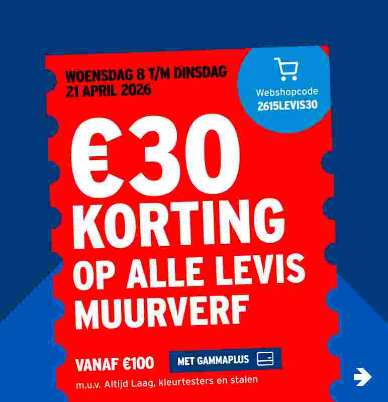 €30 korting op alle levis muurverf