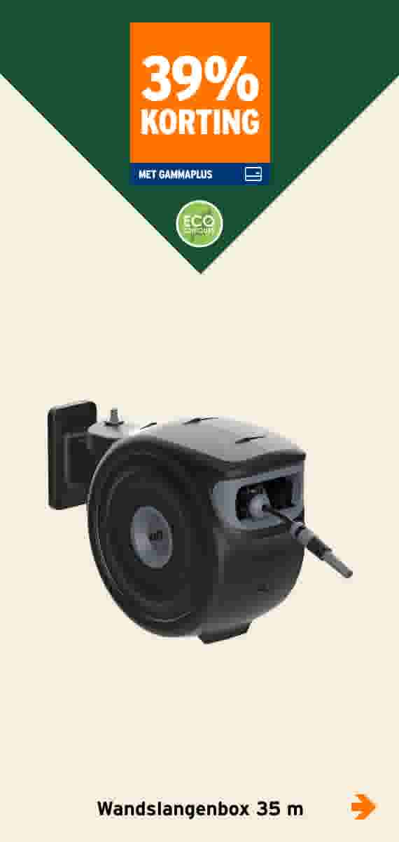 39%korting wandslangenbox