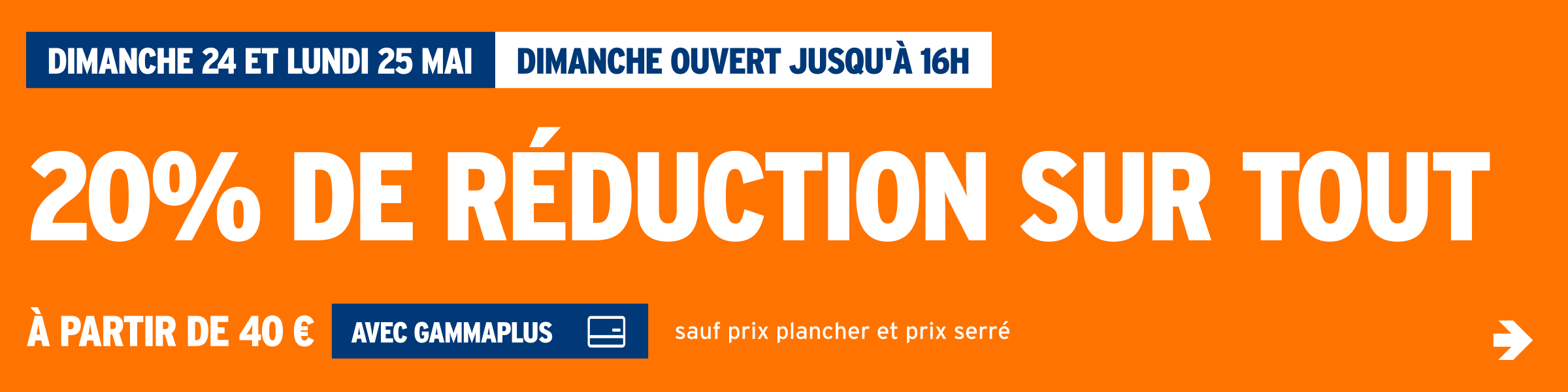 20% de réduction sur tout