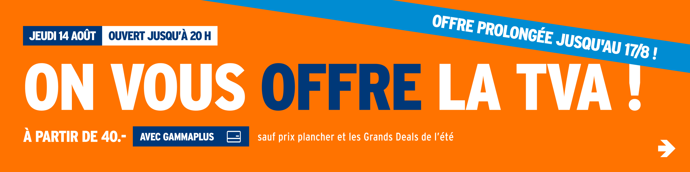 On vous offre la TVA !